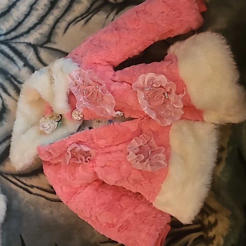 2 Faux fur, kid coats